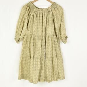Warm Tiered Ruffle Midi Dress, size 0
